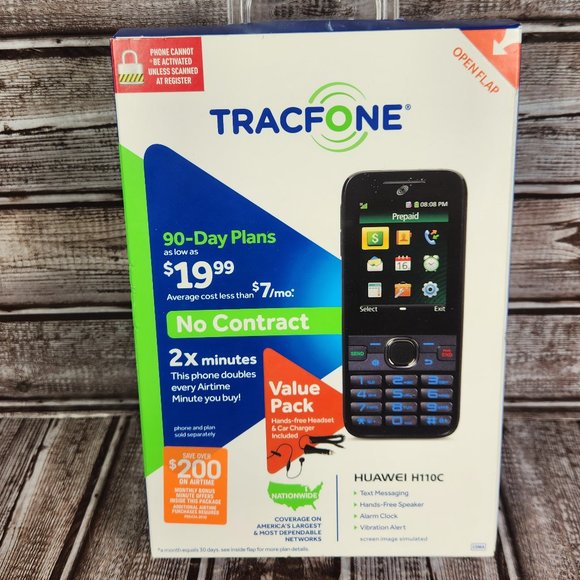 TRACFONE Huawei H110C Basic Cellular Cell Mobile Phone No Contract NEW SEALED